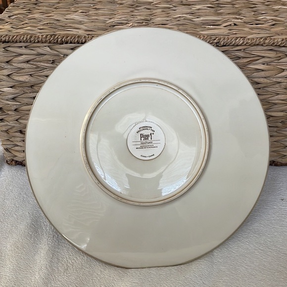 Pier 1 Sanctuary 11 1/2” Plate Serving Platter tan Brown - Picture 4 of 5